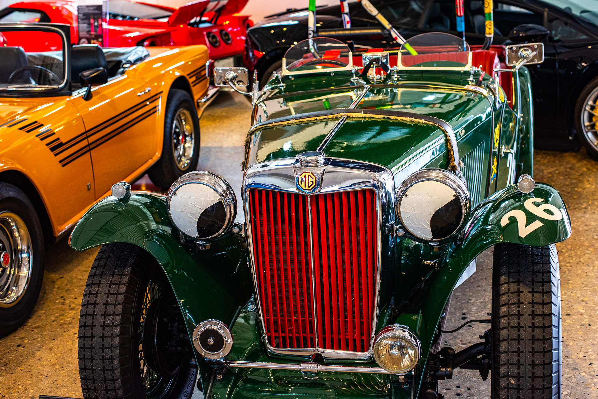 automotive time past and present in afternoon light
